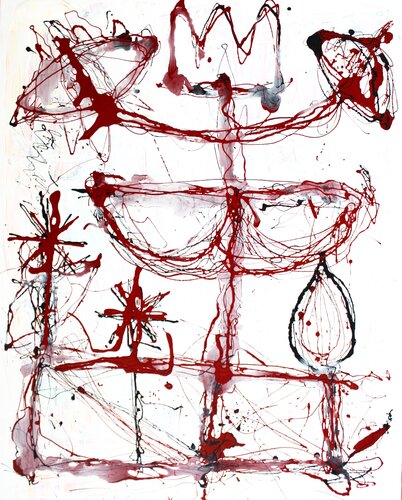 High Vibrant / The Beginning  - Vibration III by Julia Pust, Painting for Sale on Select