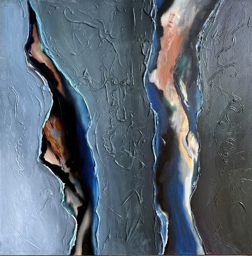 „Luminal Divide“ by Silke Ziegert, Painting for Sale on Select