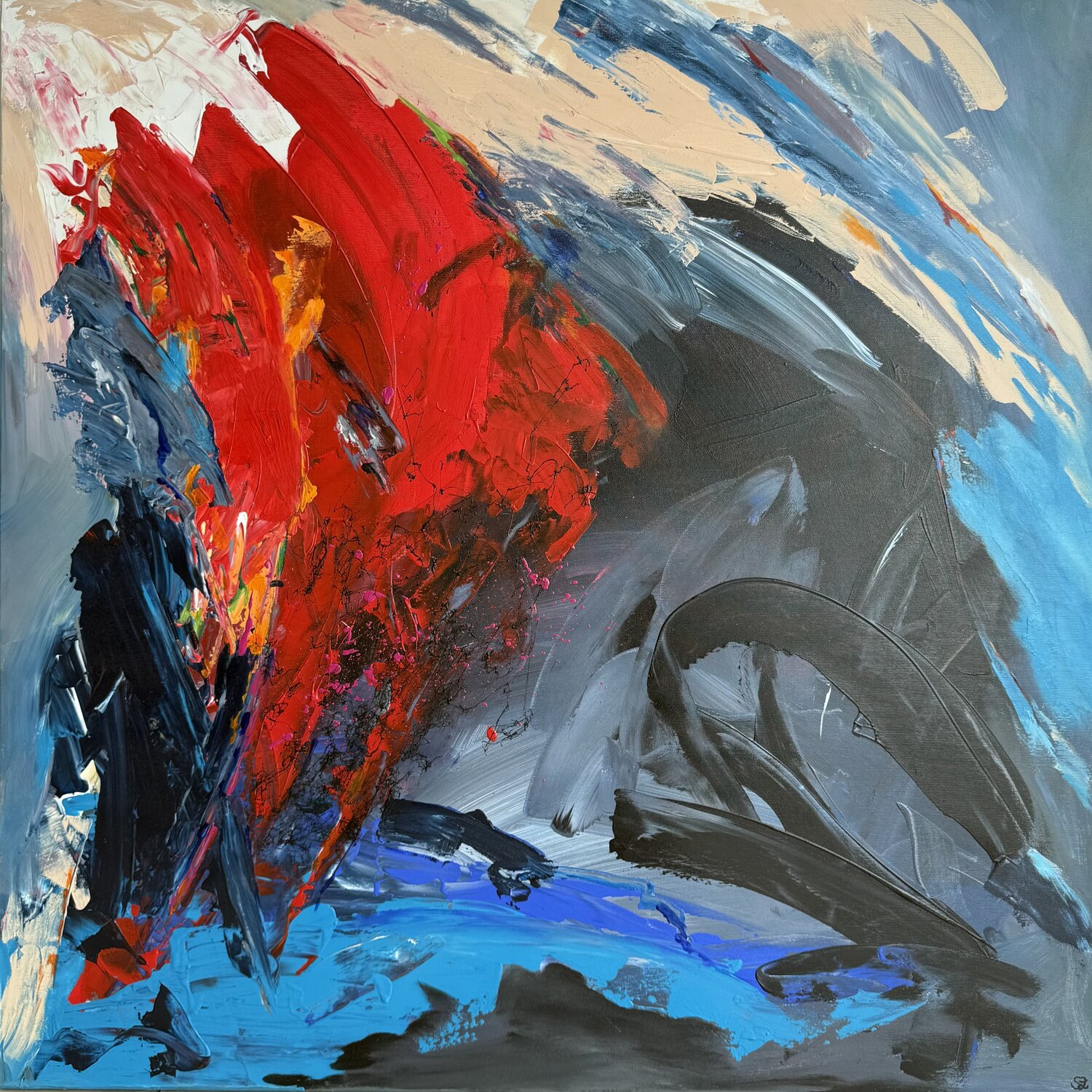 „4.Dimension“ Silke Ziegert Original painting for sale