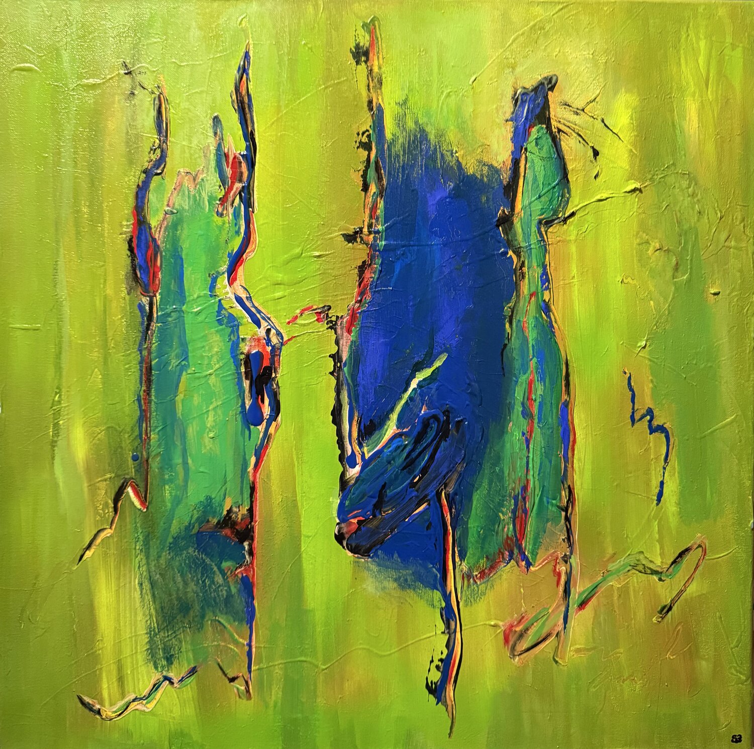 „Mitgefühl“ Silke Ziegert Original painting for sale