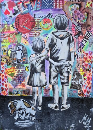 Friends by Martina Marten, Painting for Sale on Select