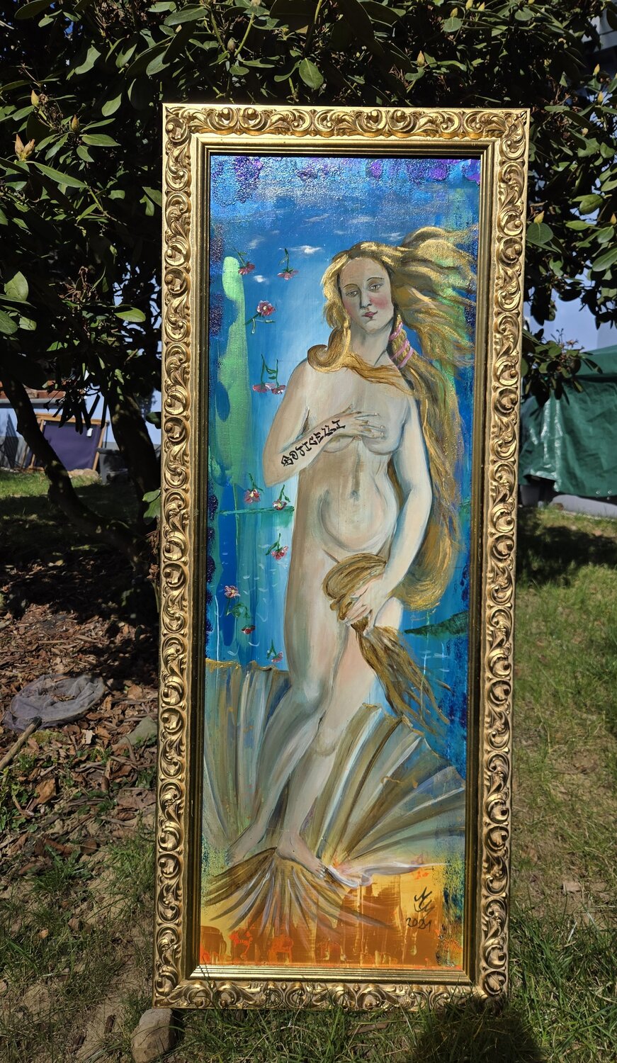 "La Nascita die Venere" Martina Marten Original painting for sale