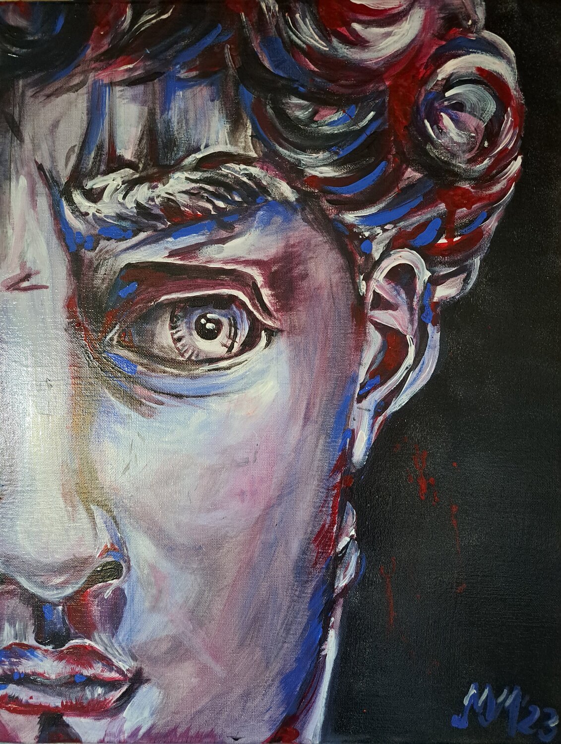 "Davide" Martina Marten Original painting for sale