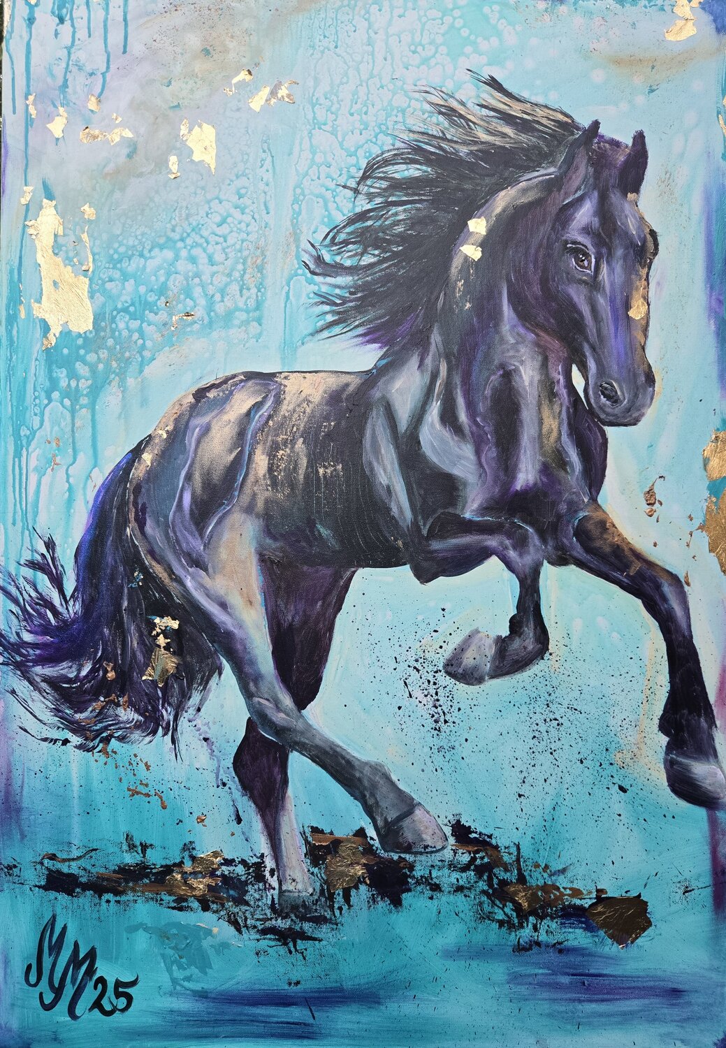 "My Totilas" Martina Marten Original painting for sale