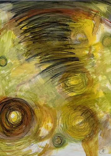 When a Dark Sky Appears... by Karin Edgett, Painting for Sale on Select