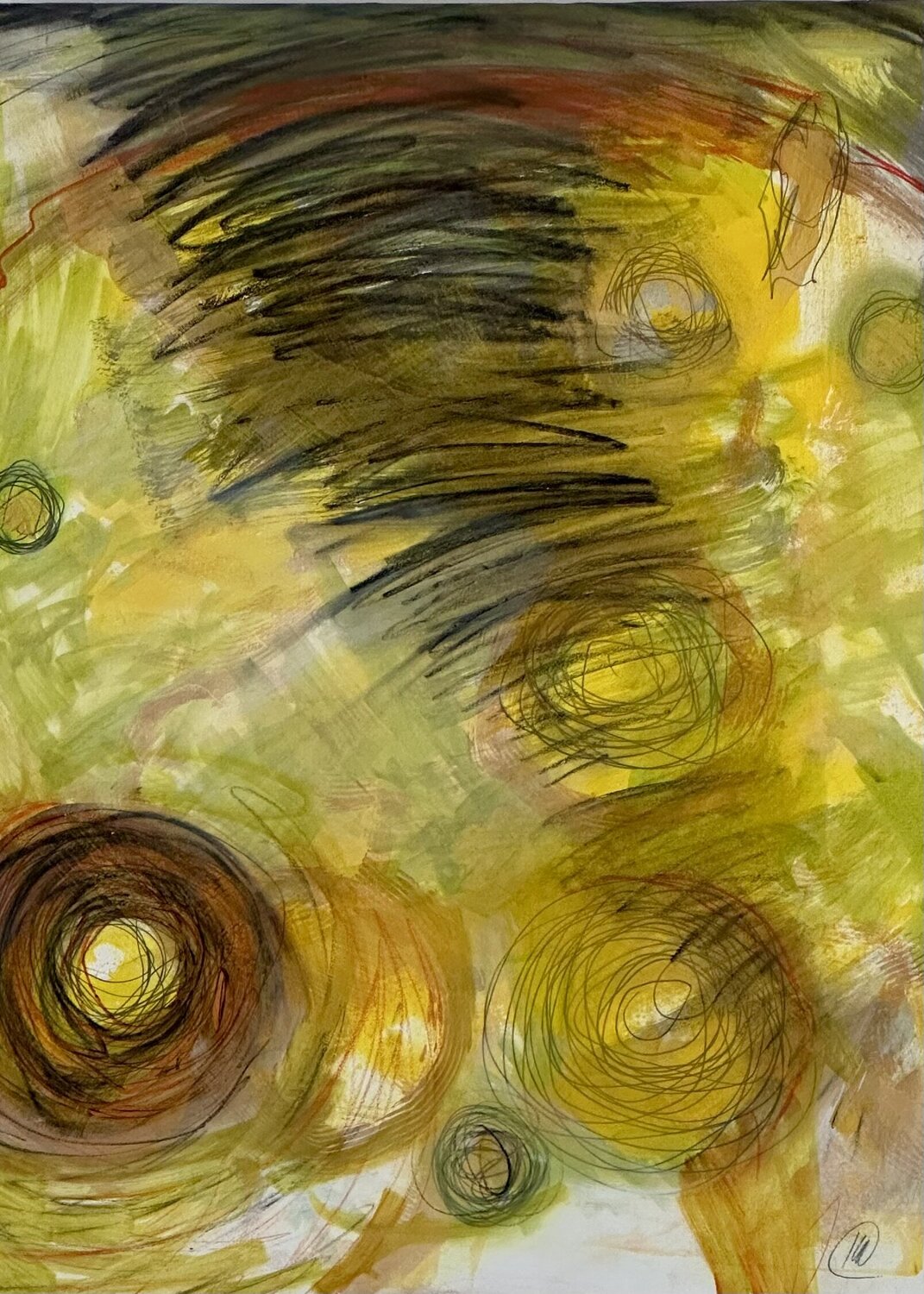 When a Dark Sky Appears... Karin Edgett Original painting for sale