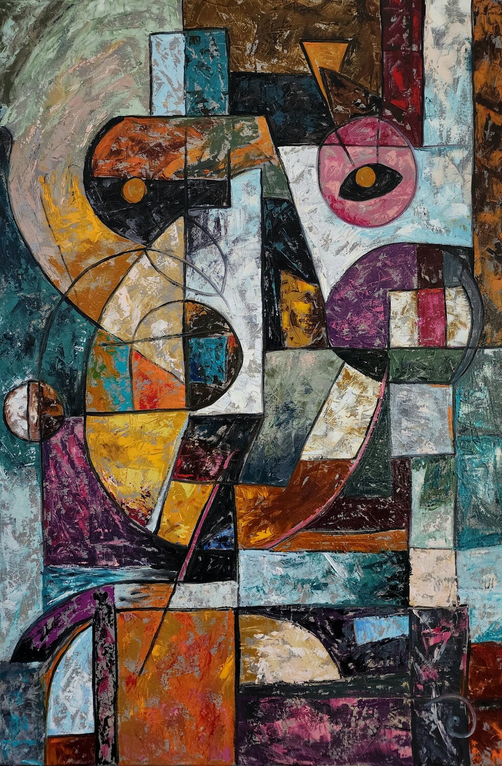 Existential Questions Manu Fine Art Original painting for sale