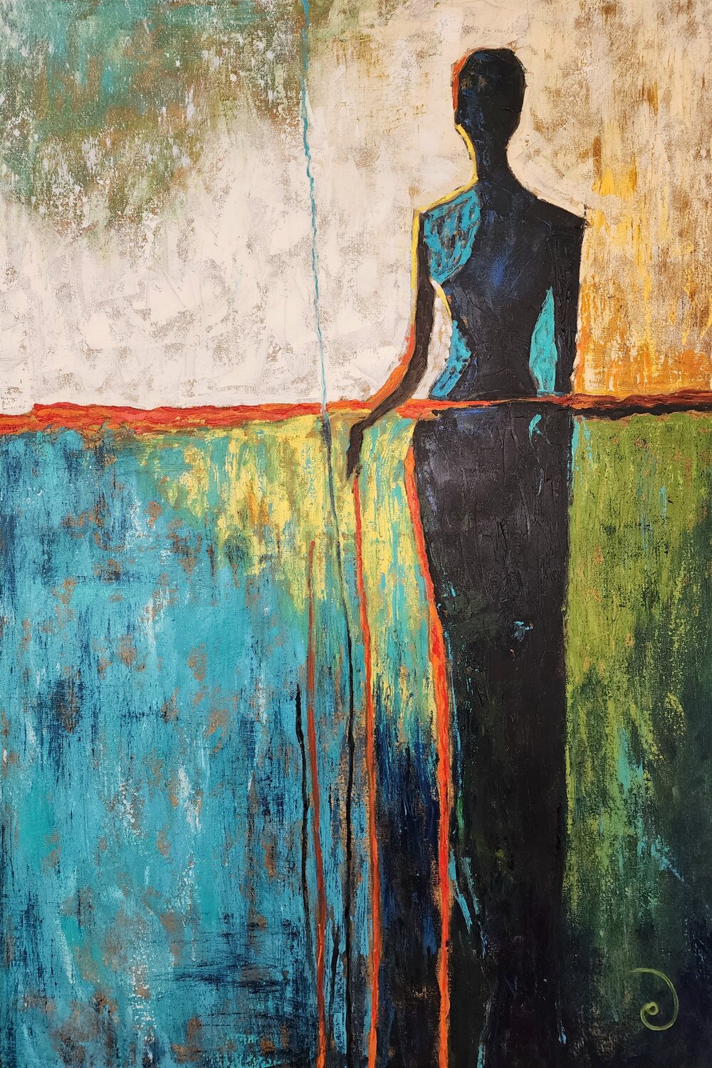 Deep Veins Manu Fine Art Original painting for sale