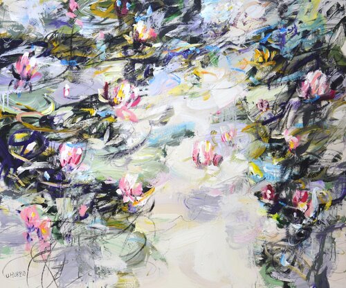 Water Lilies 5/ Uladzimir Hurbo by Arts Bound, Painting for Sale on Select
