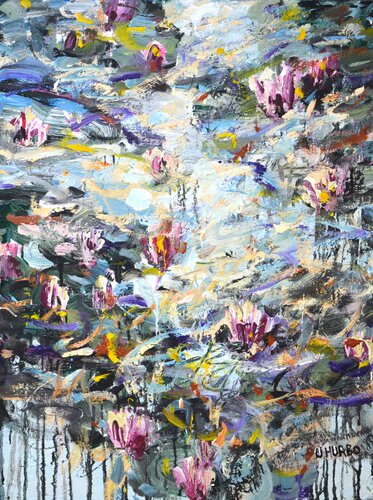 Water lilies 2/ Uladzimir Hurbo by Arts Bound, Painting for Sale on Select