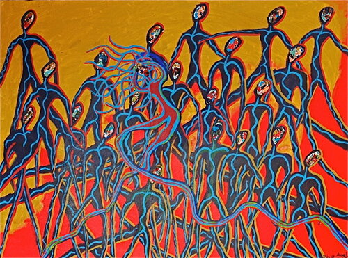 Dancing Alone by Rika Maja Duevel, Painting for Sale on Select