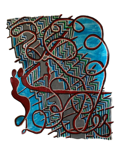 Climbing One Step at a Time by Rika Maja Duevel, Painting for Sale on Select