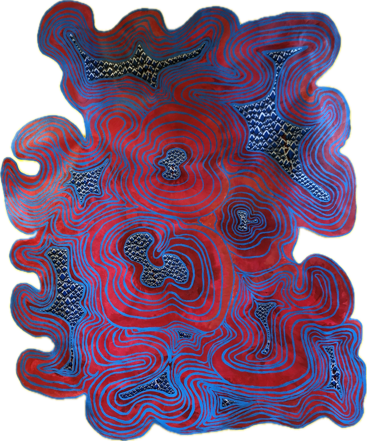 The Internal and External Fight With That Grey Day Rika Maja Duevel Original painting for sale