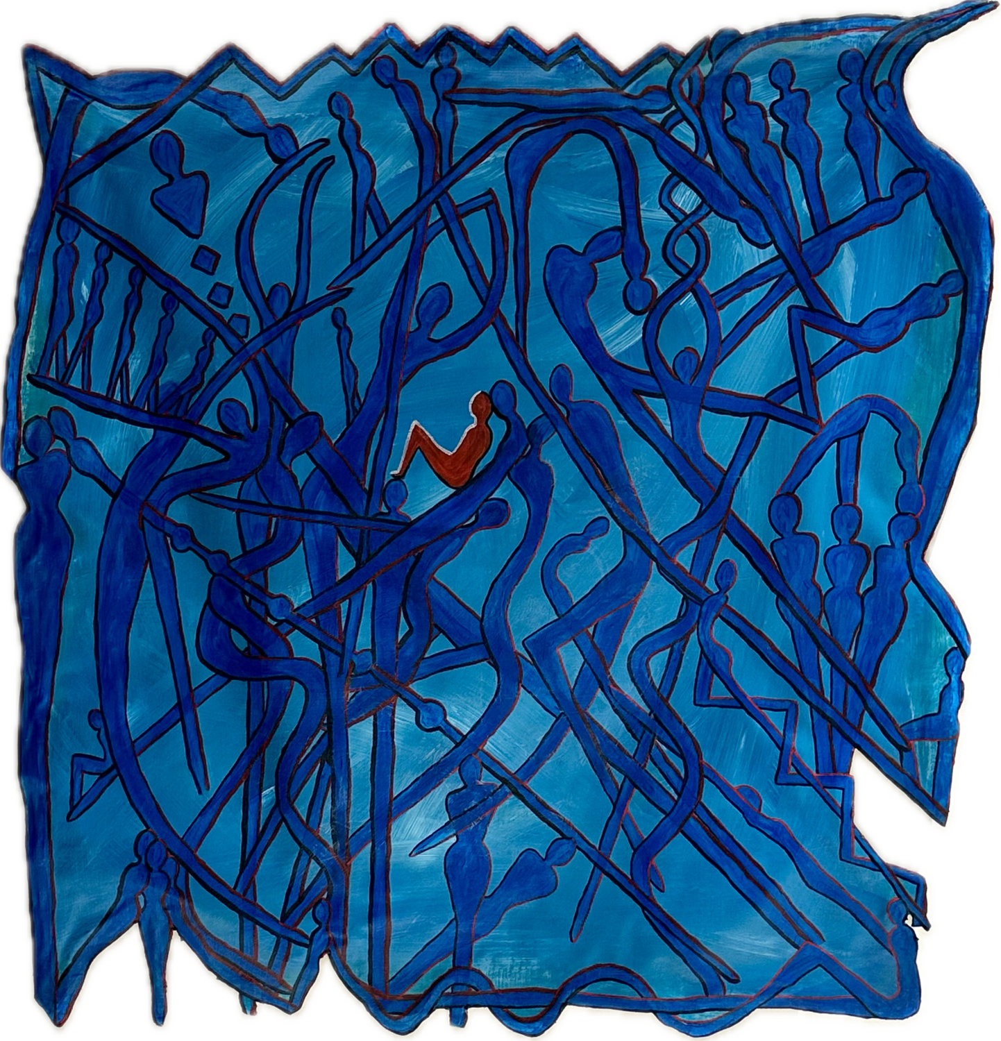 My Shadow Dancers Rika Maja Duevel Original painting for sale