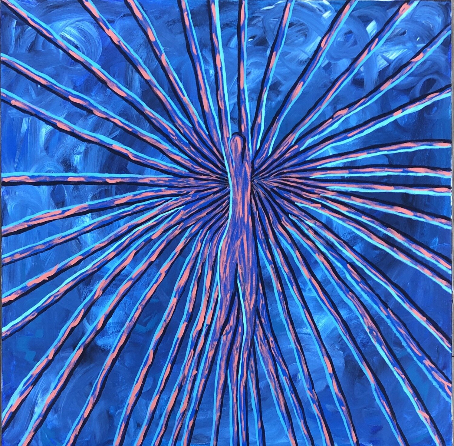 Floating Rika Maja Duevel Original painting for sale