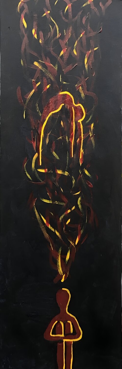 Trapped in a Moment Rika Maja Duevel Original painting for sale