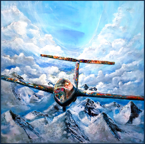 Segelflugzeug by Susanne Walser, Painting for Sale on Select