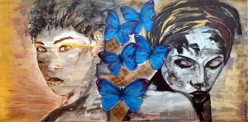 Butterflies von Susanne Walser, Malerei kaufen auf Select