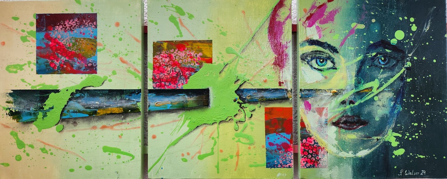 Geometrie und Ästhetik Susanne Walser Original painting for sale