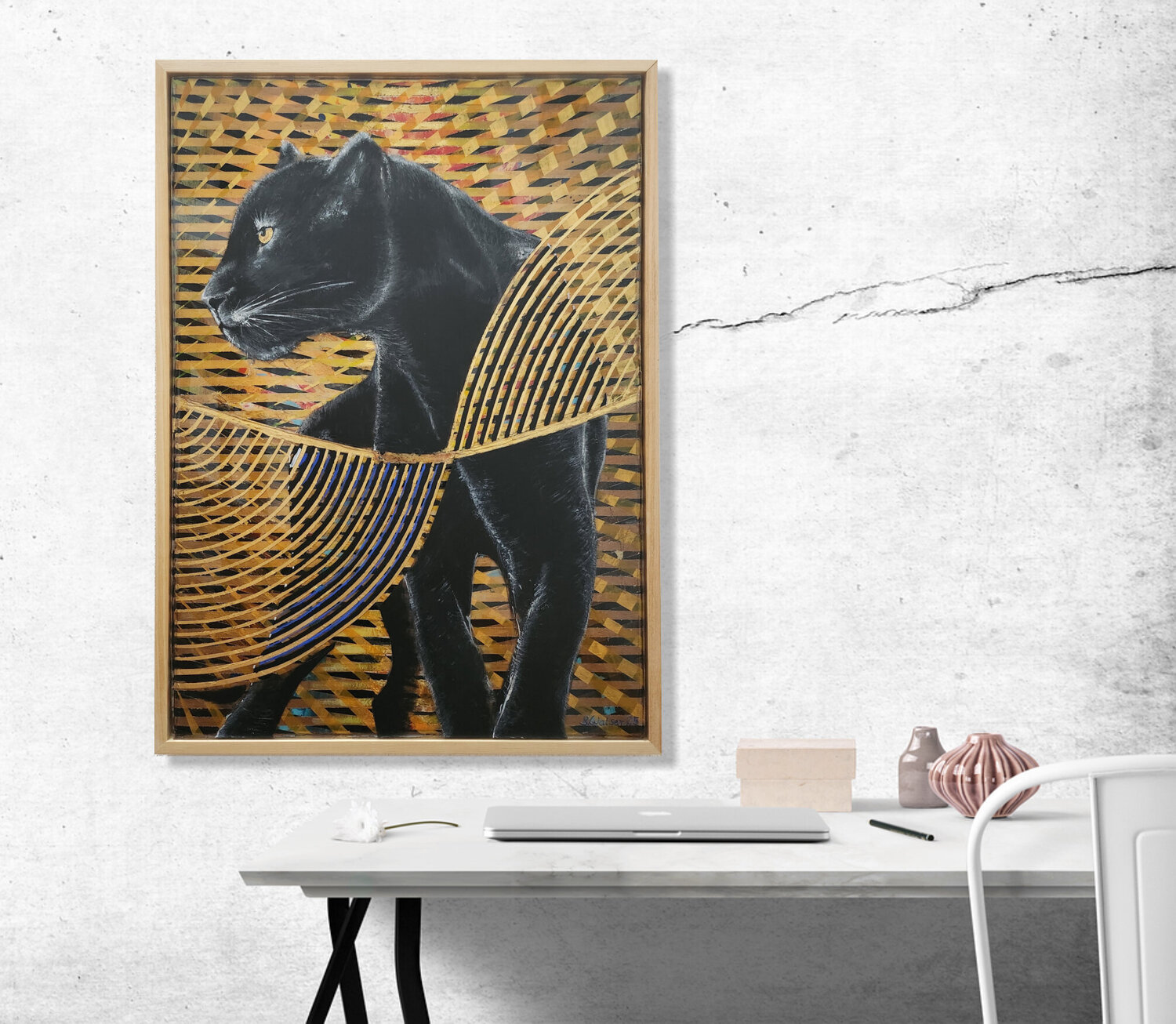 Panther Susanne Walser Original painting for sale