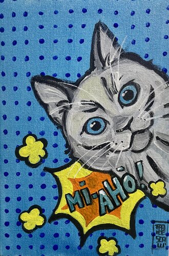 Mi-ahò by Francesca Romana Luzi, Painting for Sale on Select