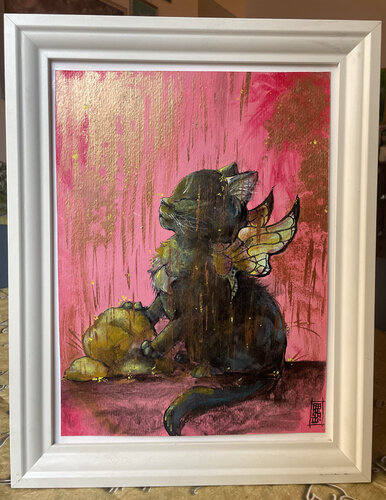 Oro Felino by Francesca Romana Luzi, Painting for Sale on Select