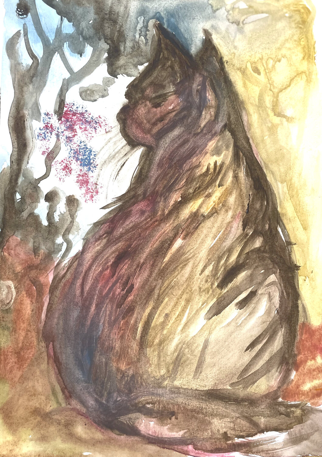 Contemplazione Francesca Romana Luzi Original painting for sale