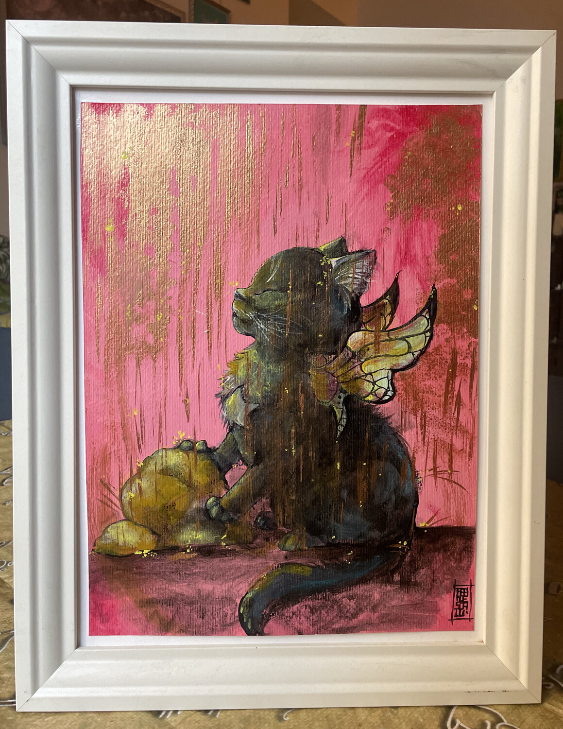 Oro Felino Francesca Romana Luzi Original painting for sale