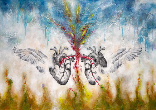 Conectados by Consuelo Palma, Painting for Sale on Select