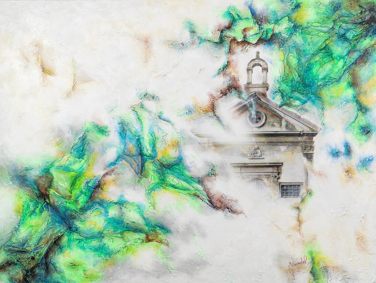 La Capilla Consuelo Palma Original painting for sale
