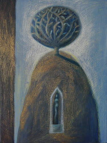 Il nascondiglio di Eva by Barbara Ruzziconi, Painting for Sale on Select