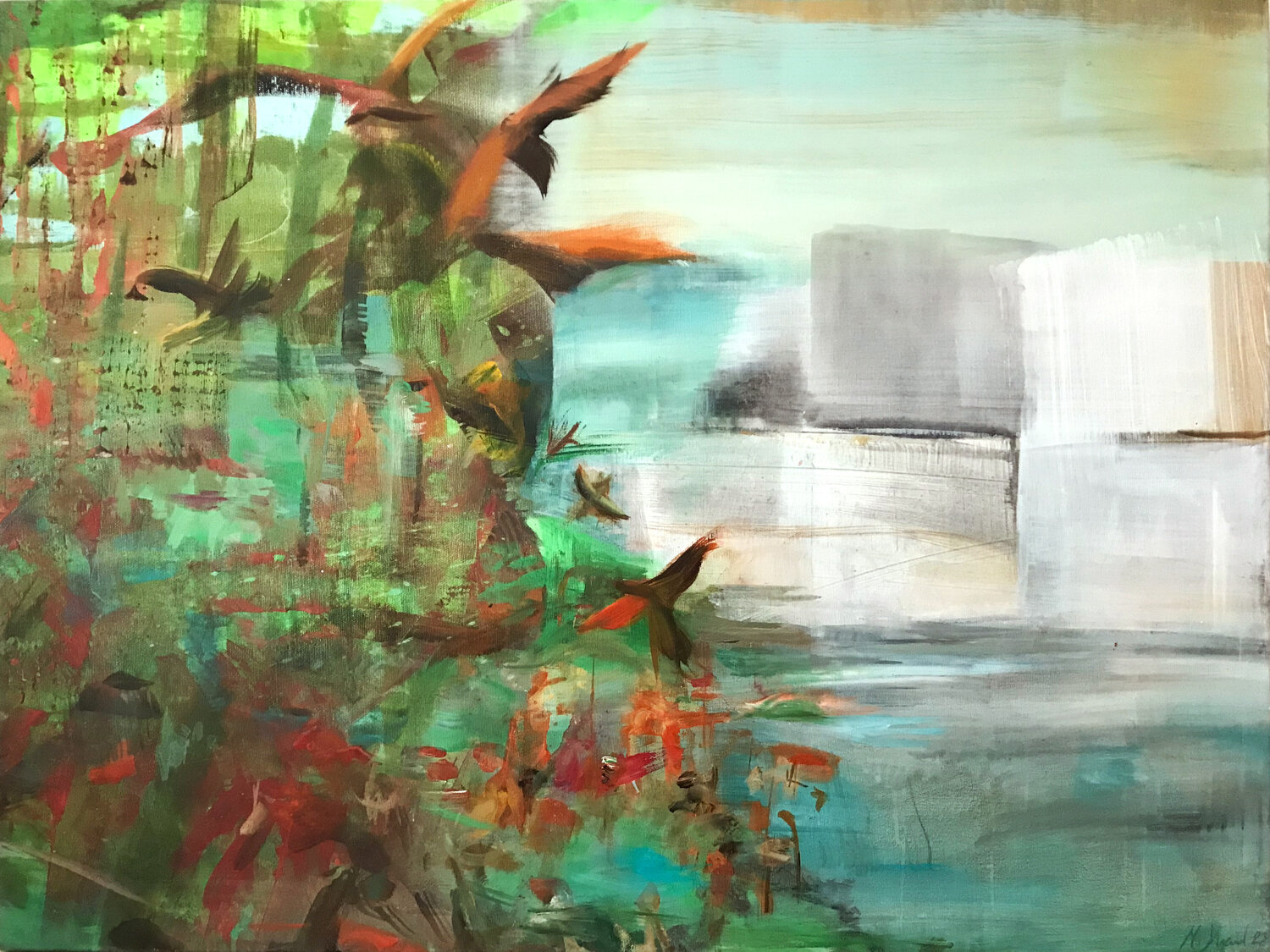Urzeit / Eiszeit Maria-Josephin Hagewald Original painting for sale