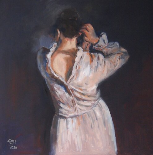 From The Dark Nr.3 by Ellen Fasthuber-Huemer, Painting for Sale on Select