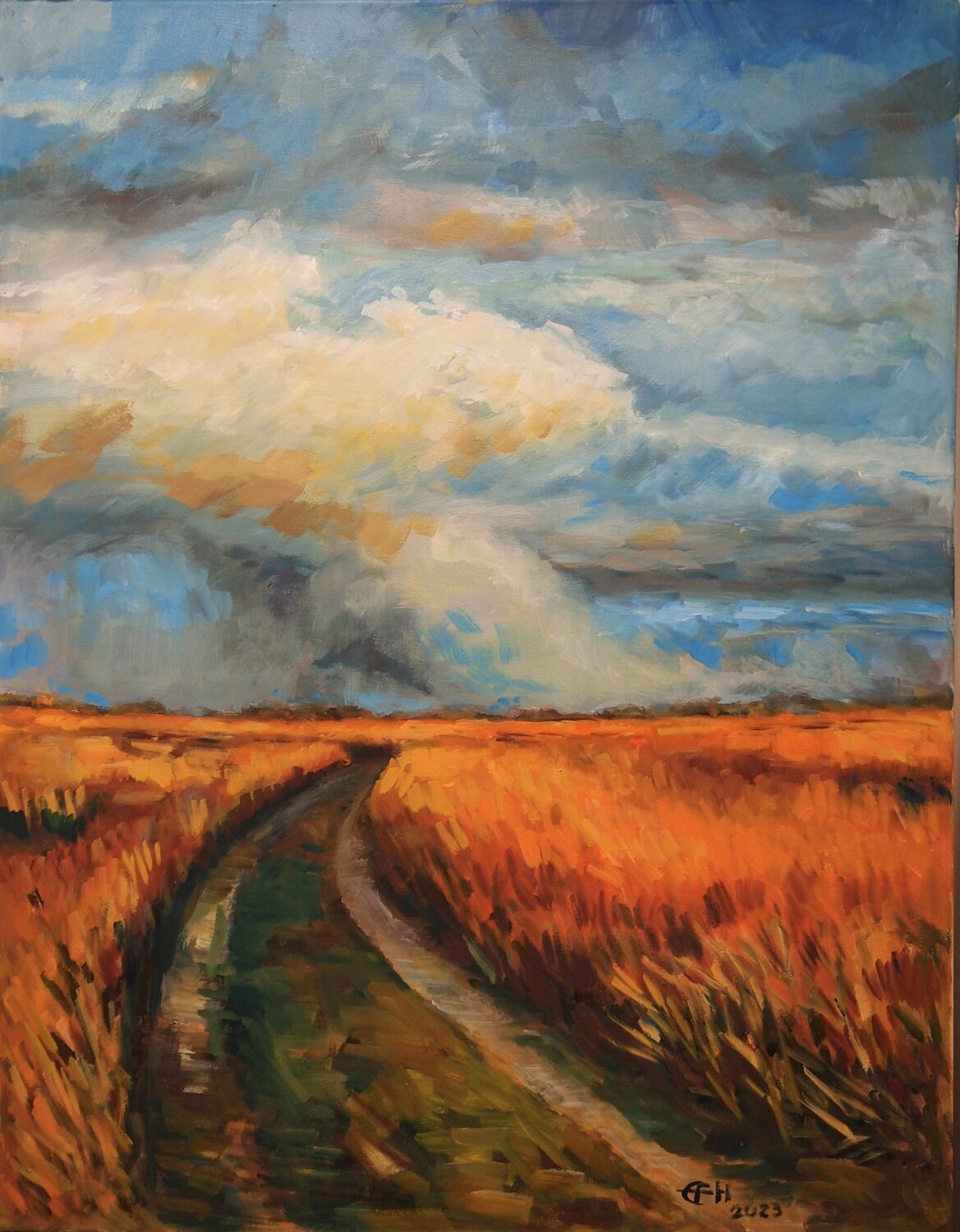 One Of These Days Ellen Fasthuber-Huemer Original painting for sale