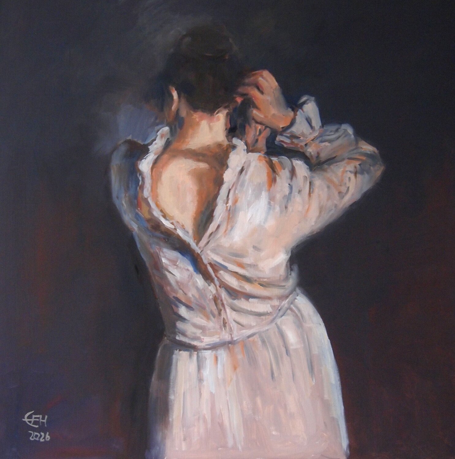 From The Dark Nr.3 Ellen Fasthuber-Huemer Original painting for sale