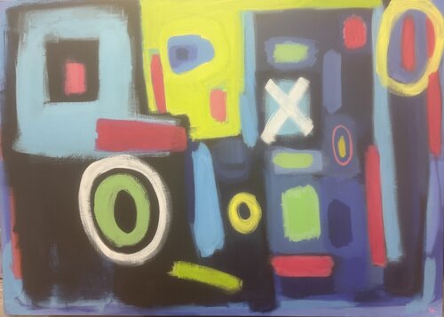 Surface de tension by Luigina Rizzo, Painting for Sale on Select