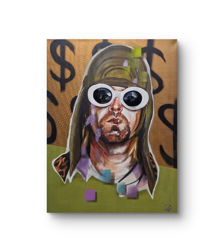Kurt Cobain by Tim Müller, Painting for Sale on Select