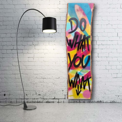 Streetart on Wood by Tim Müller, Painting for Sale on Select