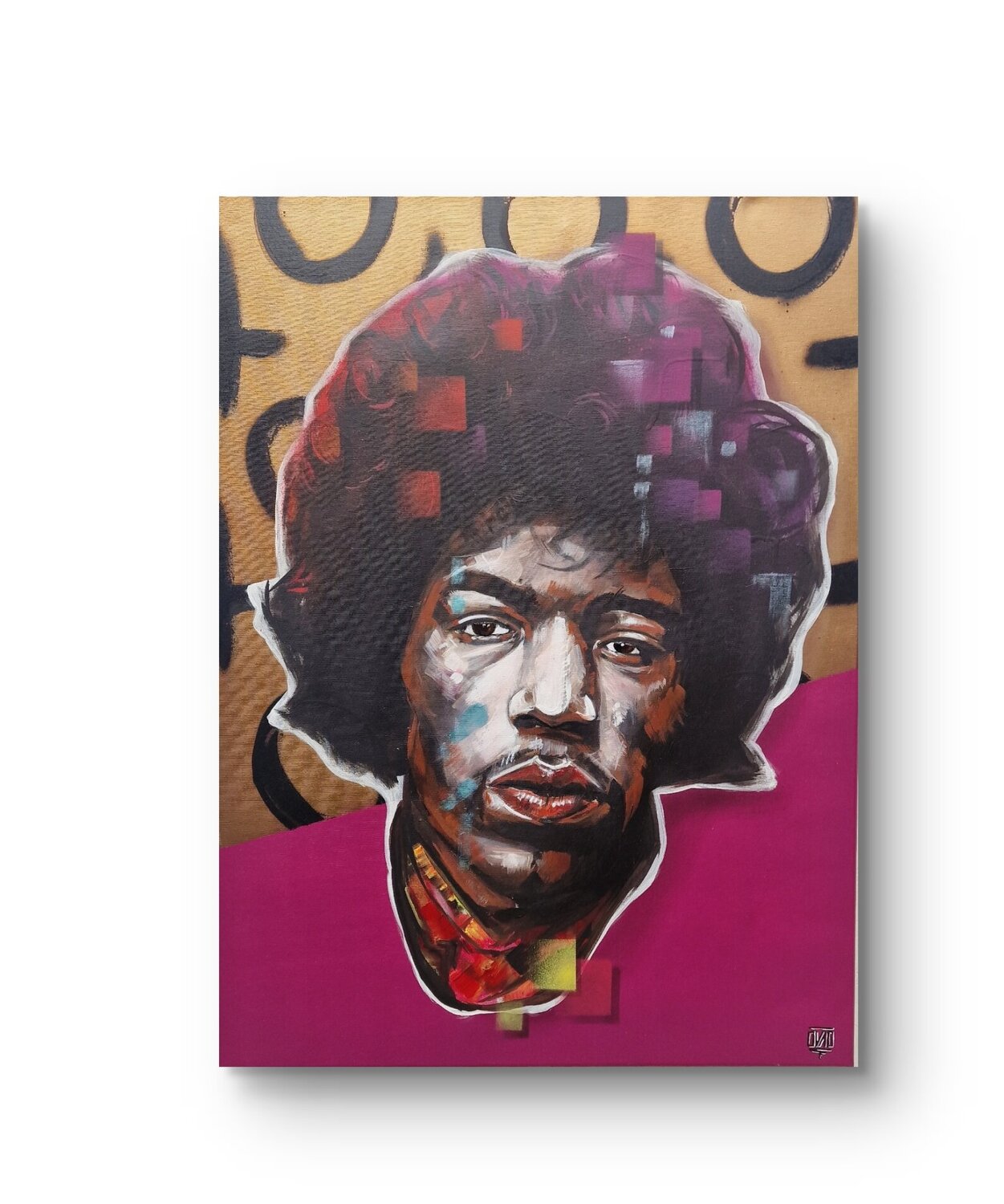Jimi Hendrix Tim Müller Original painting for sale