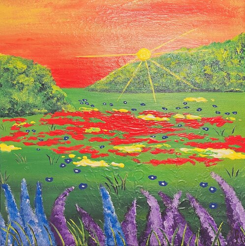 „Blütenmeer“ by Laura Isabel Koch, Painting for Sale on Select