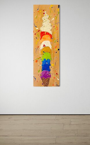 „Frozen Happyness“ by Laura Isabel Koch, Painting for Sale on Select