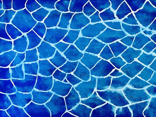 „Tag am Pool“ by Laura Isabel Koch, Painting for Sale on Select