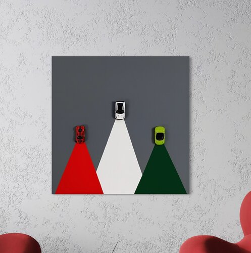„Racing Tricolore“ by Laura Isabel Koch, Painting for Sale on Select