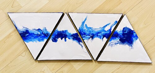 „Into the Blue“ by Laura Isabel Koch, Painting for Sale on Select