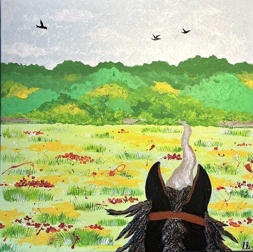 „Galoppstrecke“ by Laura Isabel Koch, Painting for Sale on Select