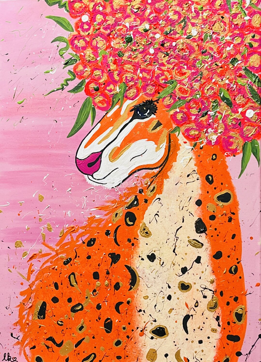 „Jungle Queen“ Laura Isabel Koch Original painting for sale