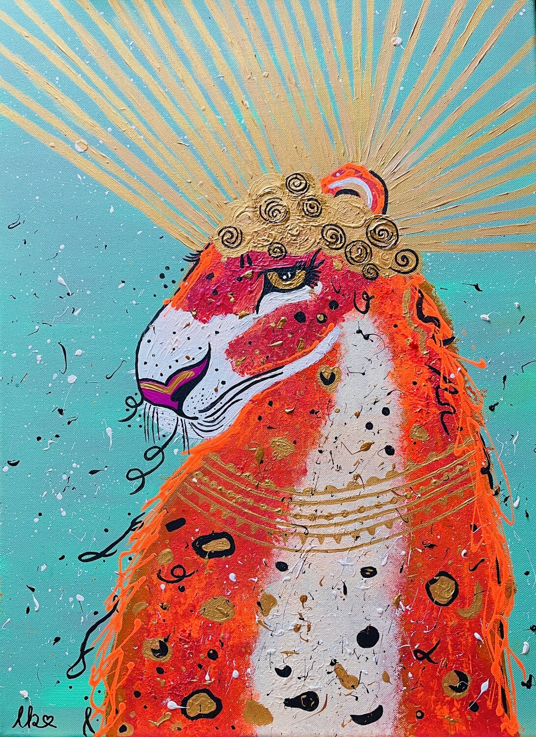 „Queen of light“ Laura Isabel Koch Original painting for sale