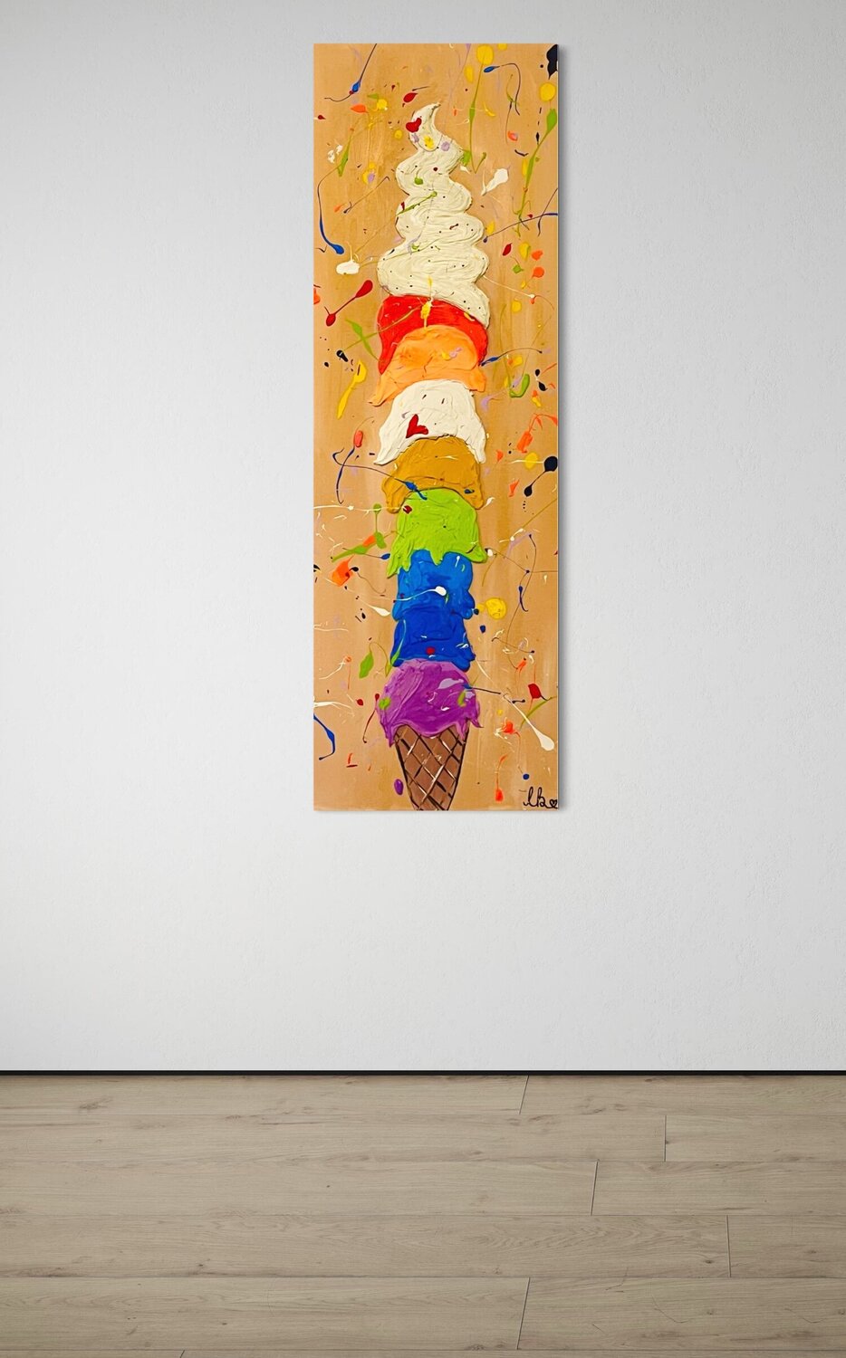 „Frozen Happyness“ Laura Isabel Koch Original painting for sale