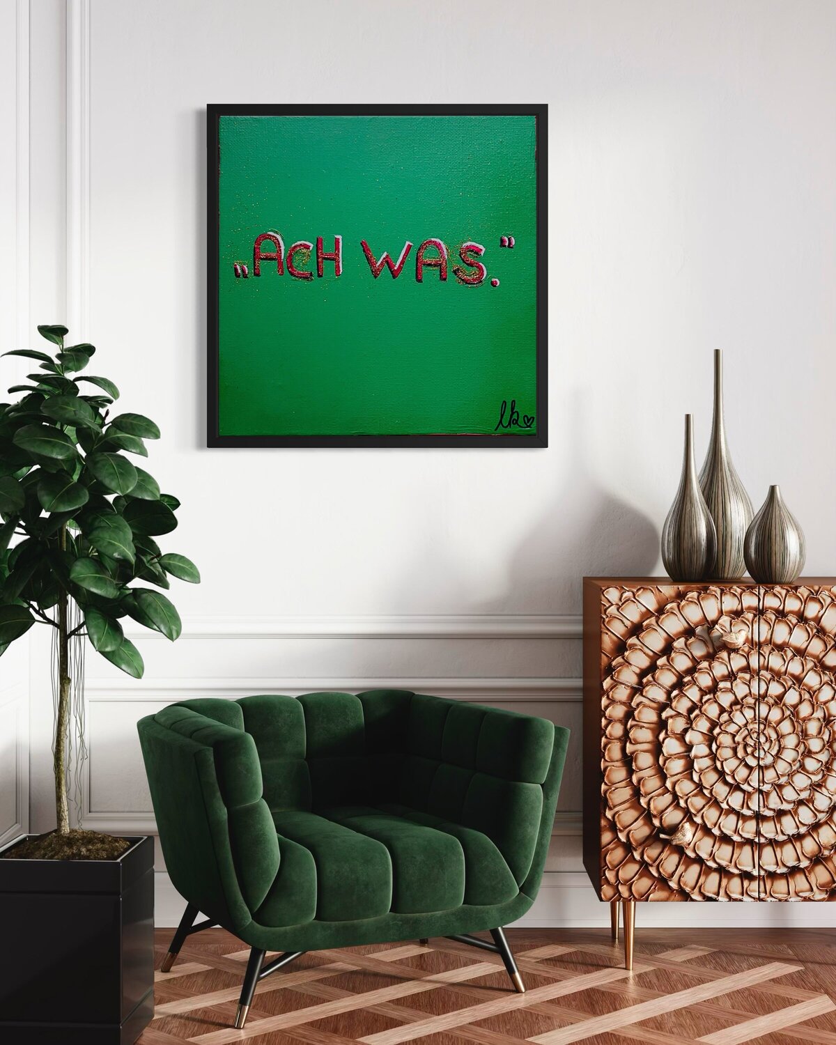 „The Essential „Ach was.““ Laura Isabel Koch Original painting for sale