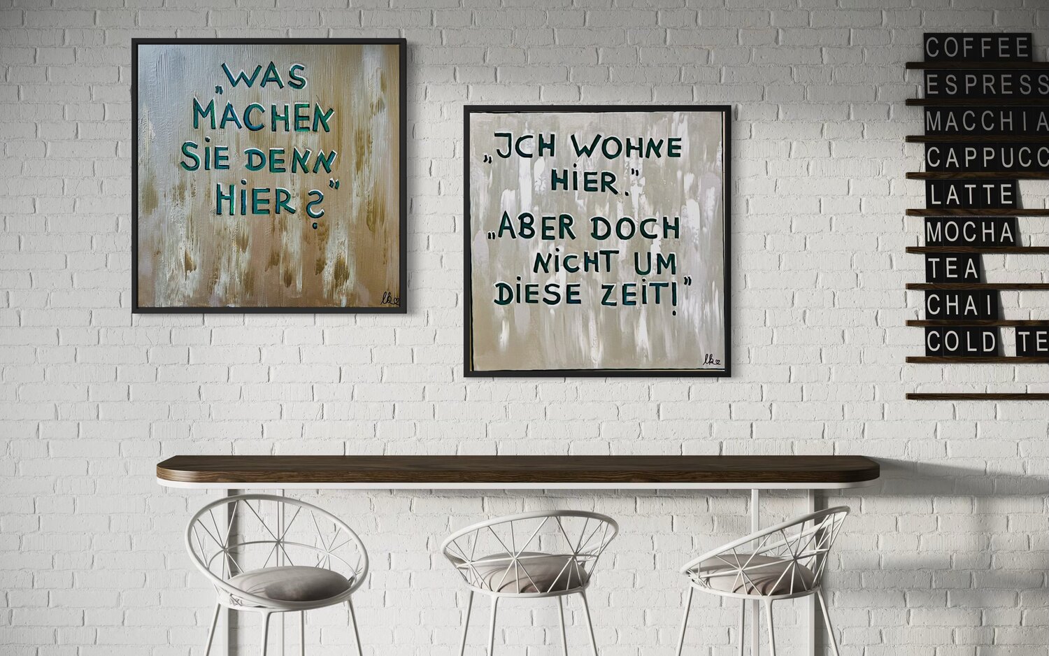„Im RuhestandTeil I & II“ Laura Isabel Koch Original painting for sale